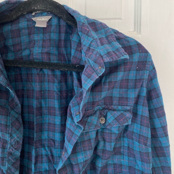 Eddie Bauer Plaid Button Up - Picture 2 of 3
